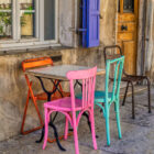 Pavement Cafe Photographic Print