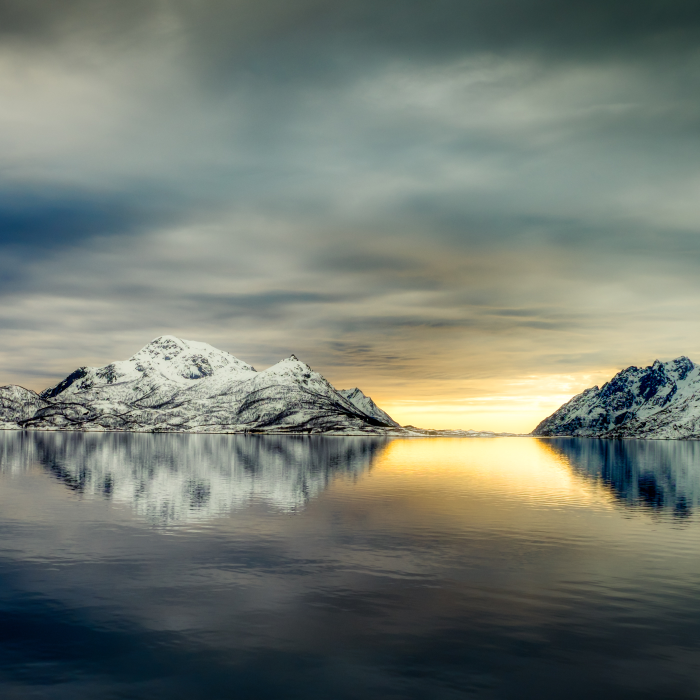 Raftsundet Twilight Greetings Card ©Biglight Photo uk Raftsundet Twilight Greetings Card
